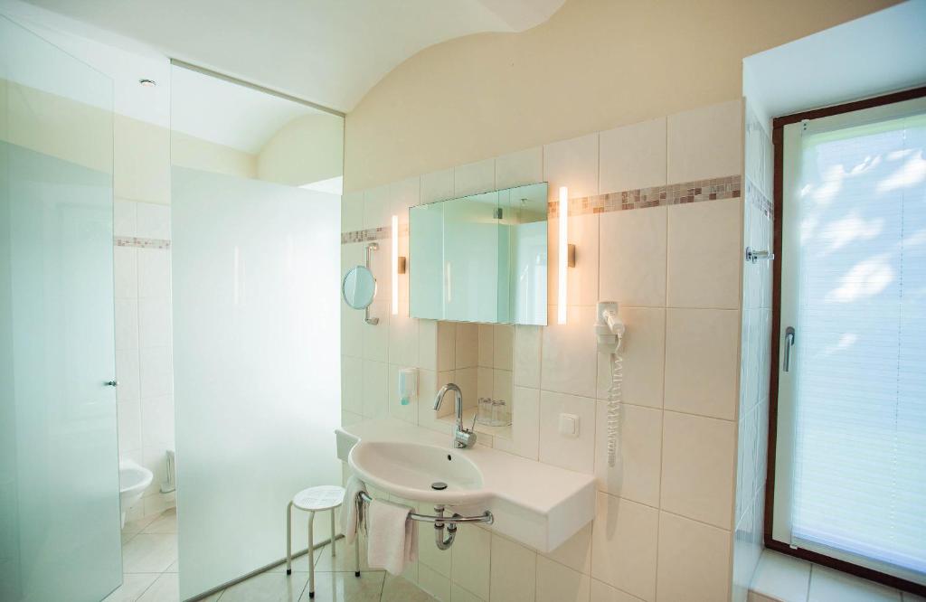 Koupelna v ubytování Hotel Hollweger