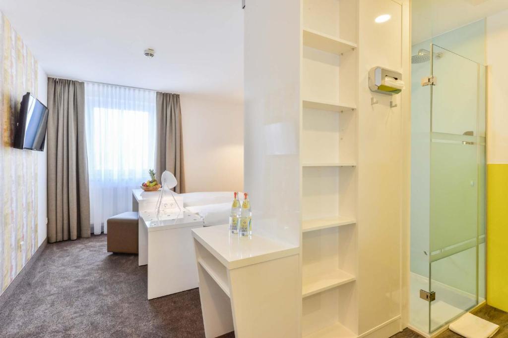 Koupelna v ubytování Hotel Günter