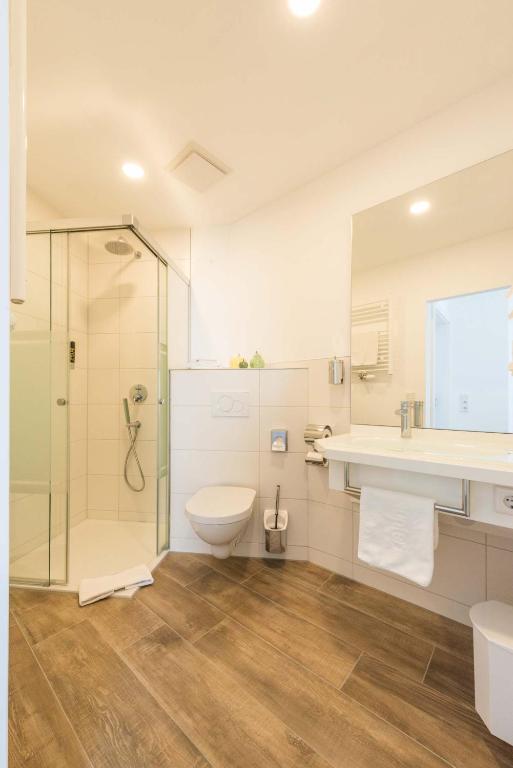 Koupelna v ubytování Hotel Günter