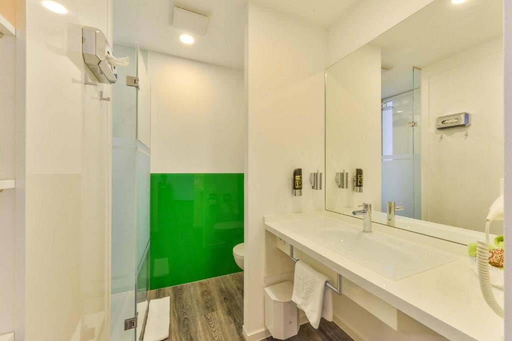 Koupelna v ubytování Hotel Günter
