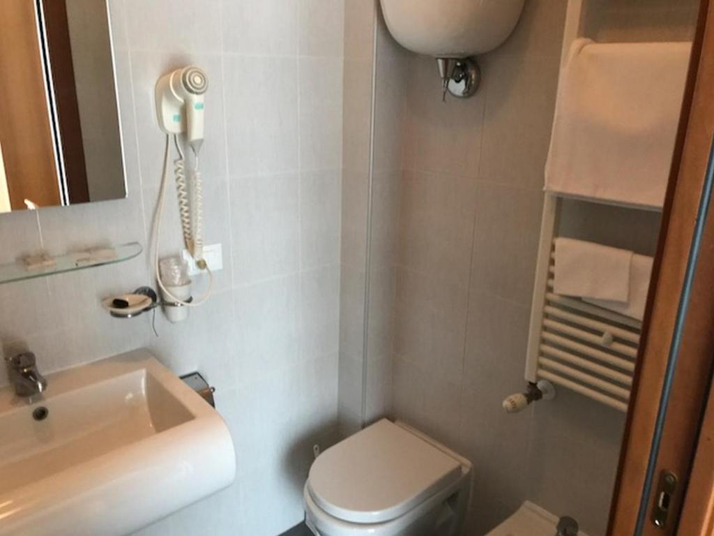 Koupelna v ubytování Hotel Perugina