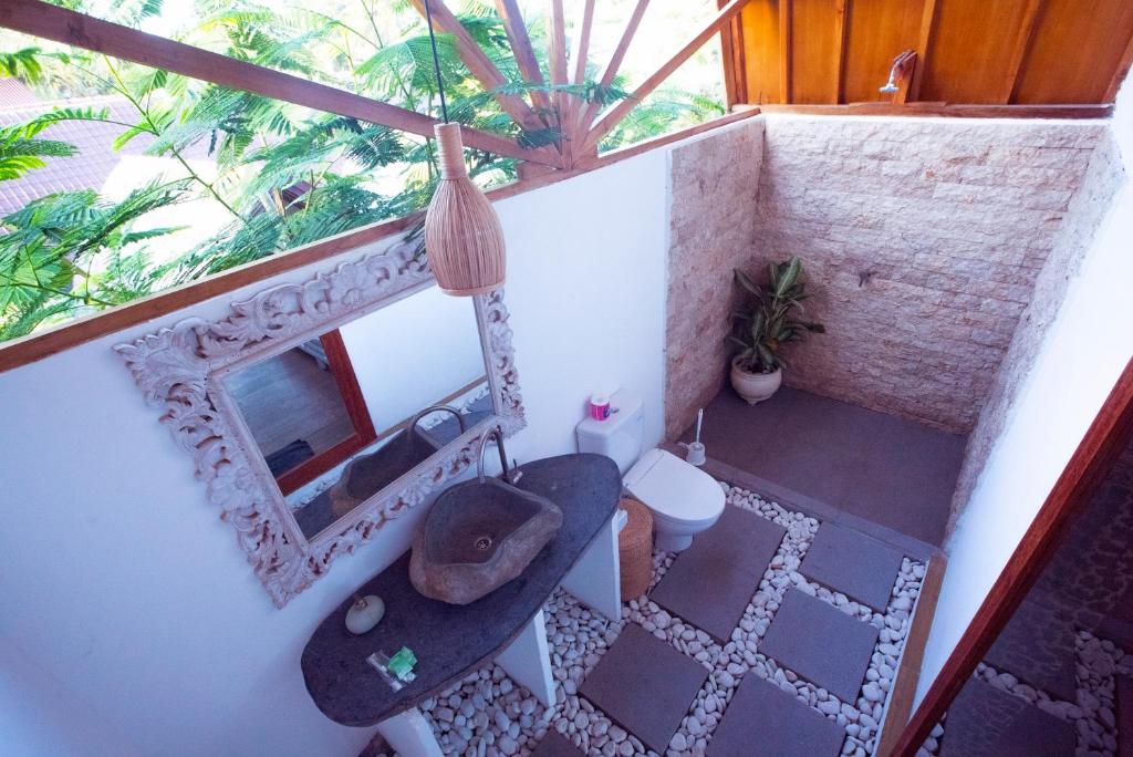Balkón nebo terasa v ubytování My Gili Paradise