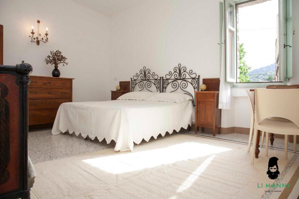 Postel nebo postele na pokoji v ubytování Locanda Li Manni