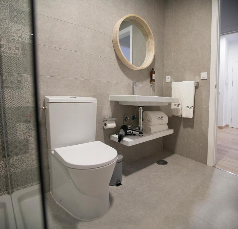 Koupelna v ubytování Apartamentos Core Suite Sevilla
