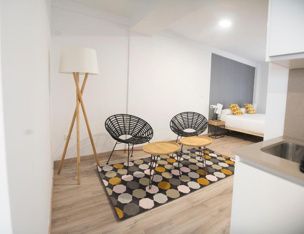 Posezení v ubytování Apartamentos Core Suite Sevilla