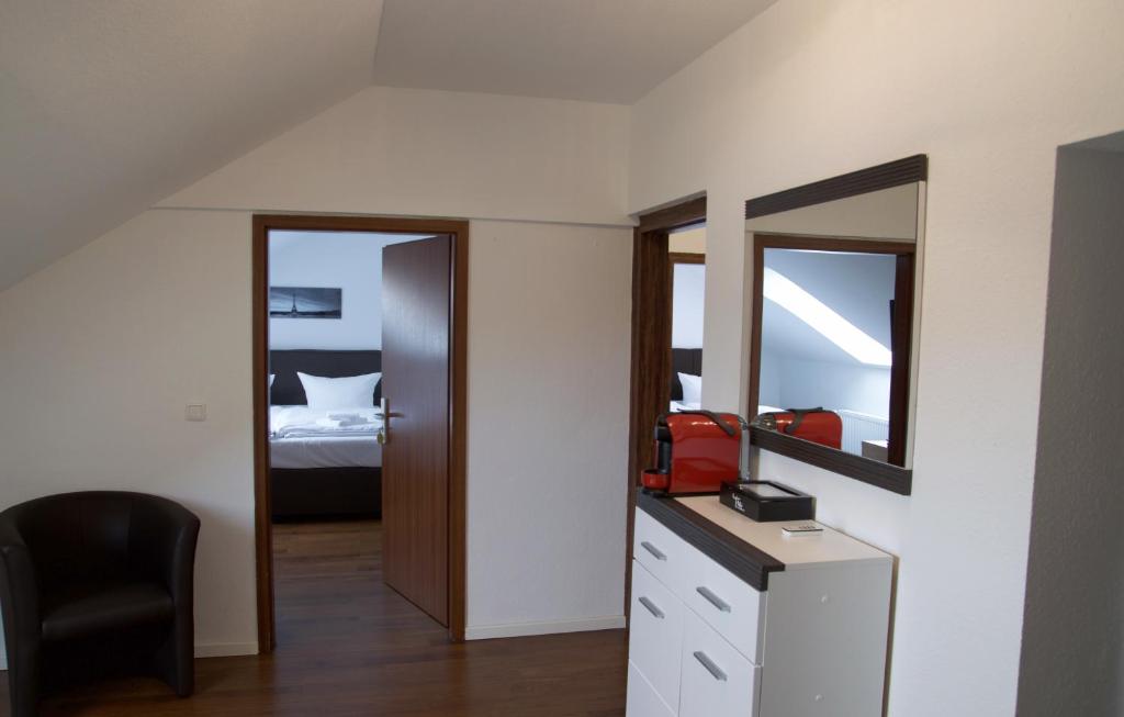 Kuchyň nebo kuchyňský kout v ubytování Hotel Teatro