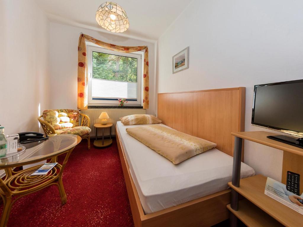 TV a/nebo společenská místnost v ubytování Hotel Waldidyll