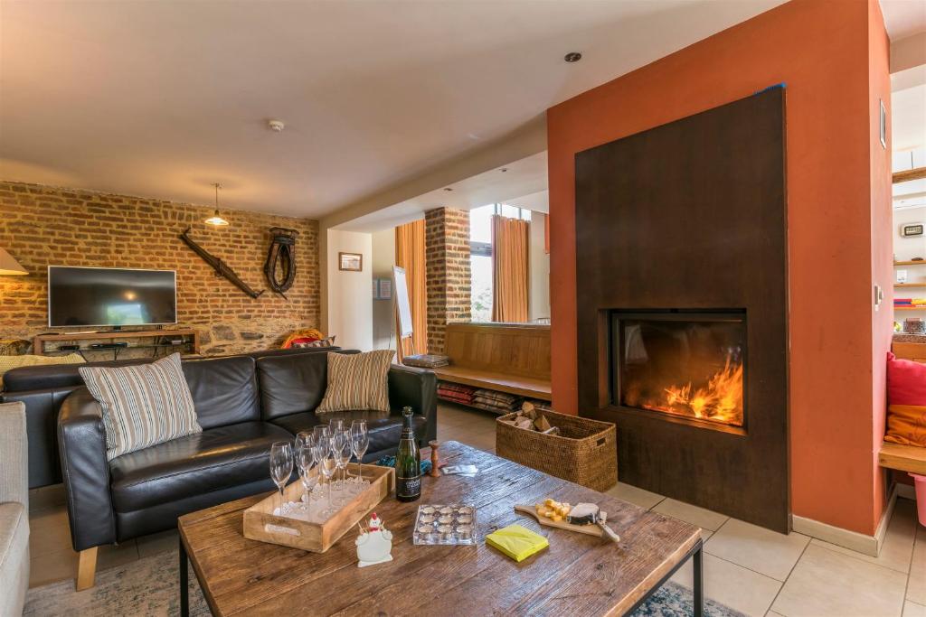 Posezení v ubytování Maison Berton