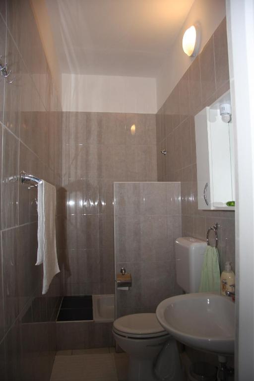 Koupelna v ubytování Villa Maria Apartman
