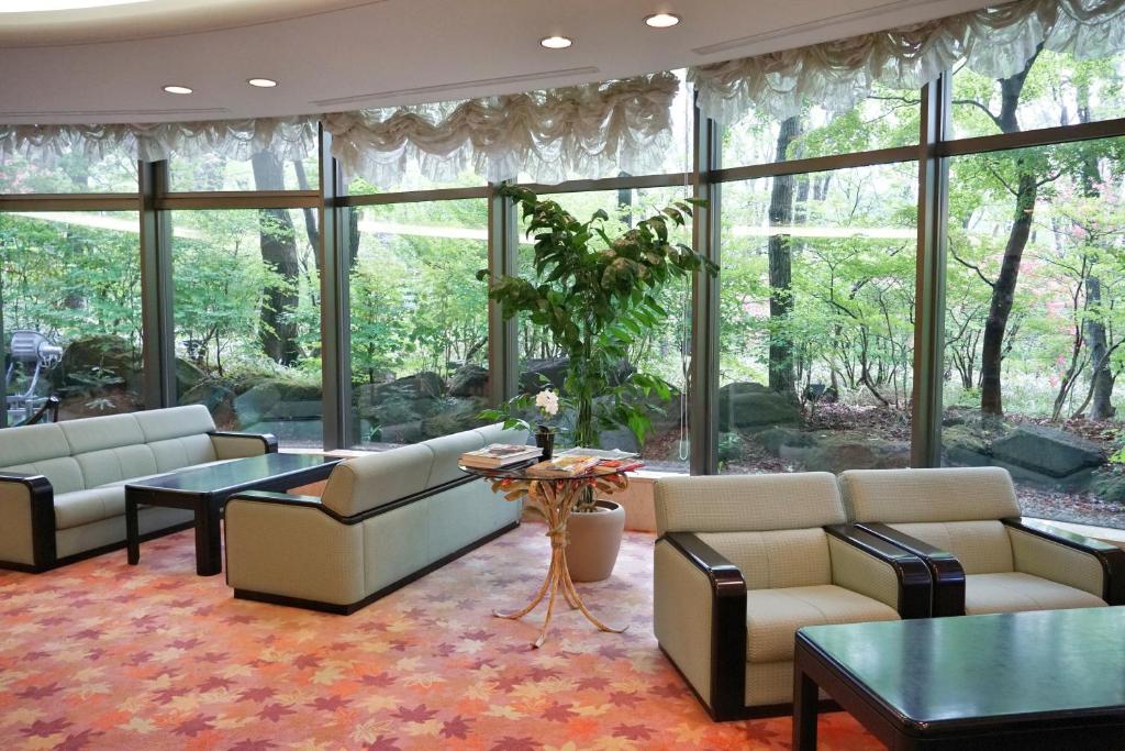 Posezení v ubytování Blancvert Nasu Onsen Hotel