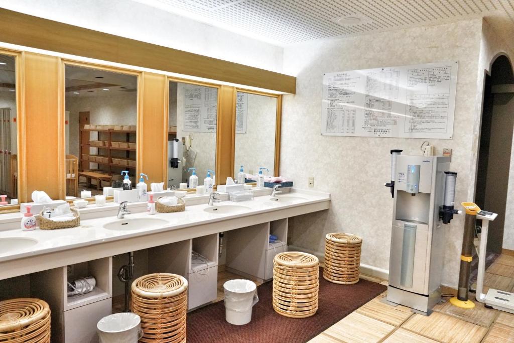 Kuchyň nebo kuchyňský kout v ubytování Blancvert Nasu Onsen Hotel