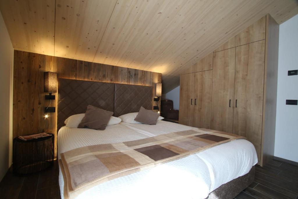 Postel nebo postele na pokoji v ubytování Chalet Teresa