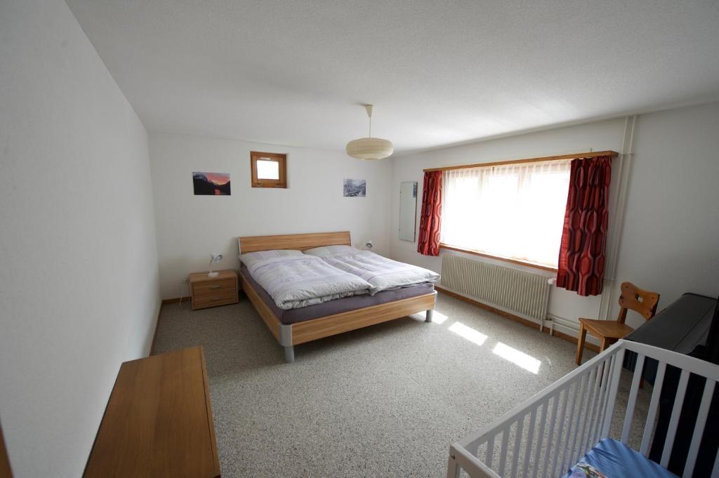 Postel nebo postele na pokoji v ubytování Ferienhaus Wanner