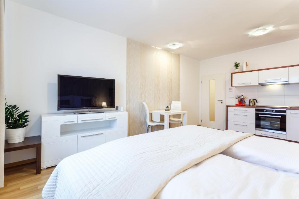 Kuchnia lub aneks kuchenny w obiekcie Golden Apartments Rezidence Nová Karolina