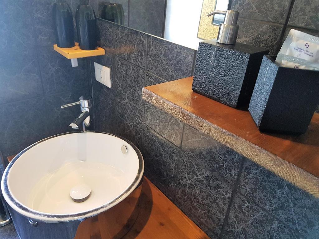 Koupelna v ubytování Hotel Mignon