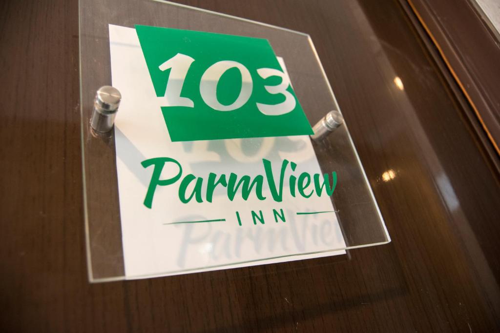 Certifikát, hodnocení, plakát nebo jiný dokument vystavený v ubytování ParmView Inn