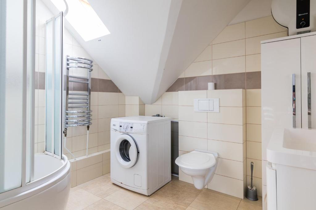 Koupelna v ubytování Apartmány Fojtova studna