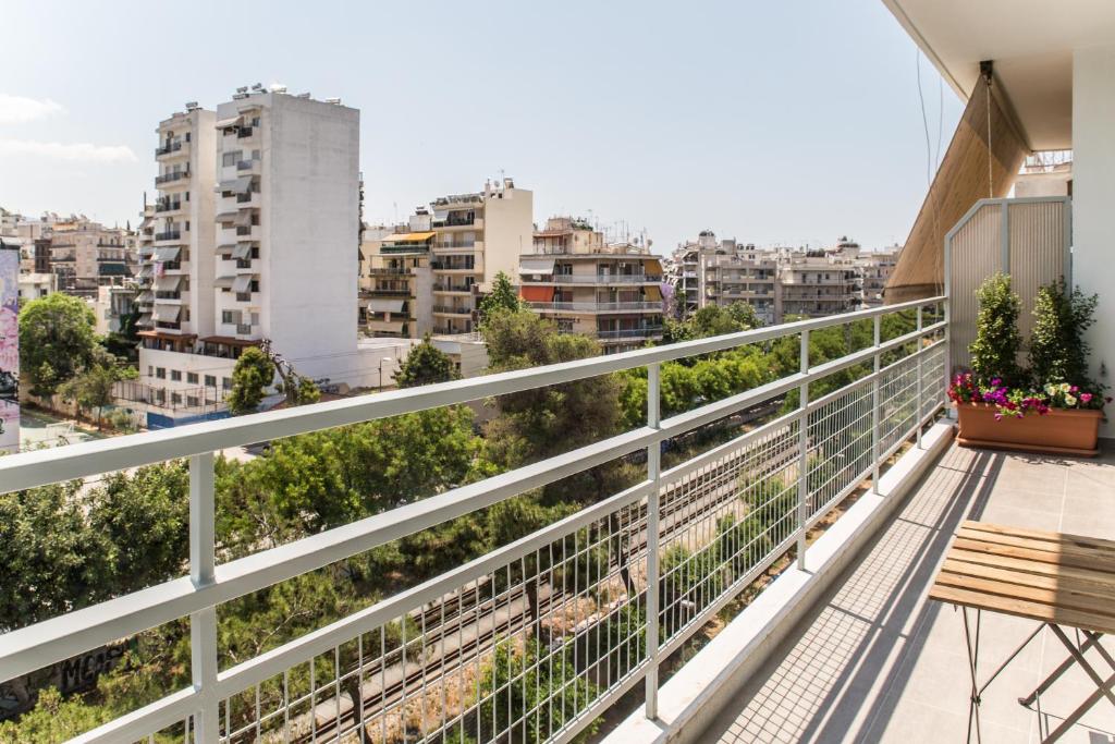 Balkón alebo terasa v ubytovaní Athens Life