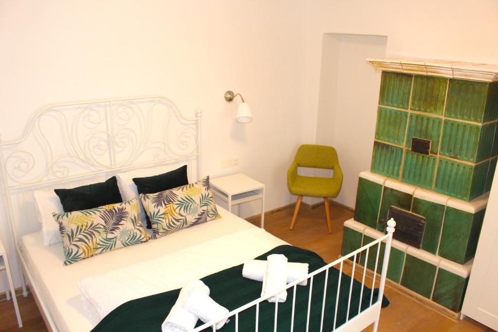 Postel nebo postele na pokoji v ubytování Ferienhaus in Langenlois