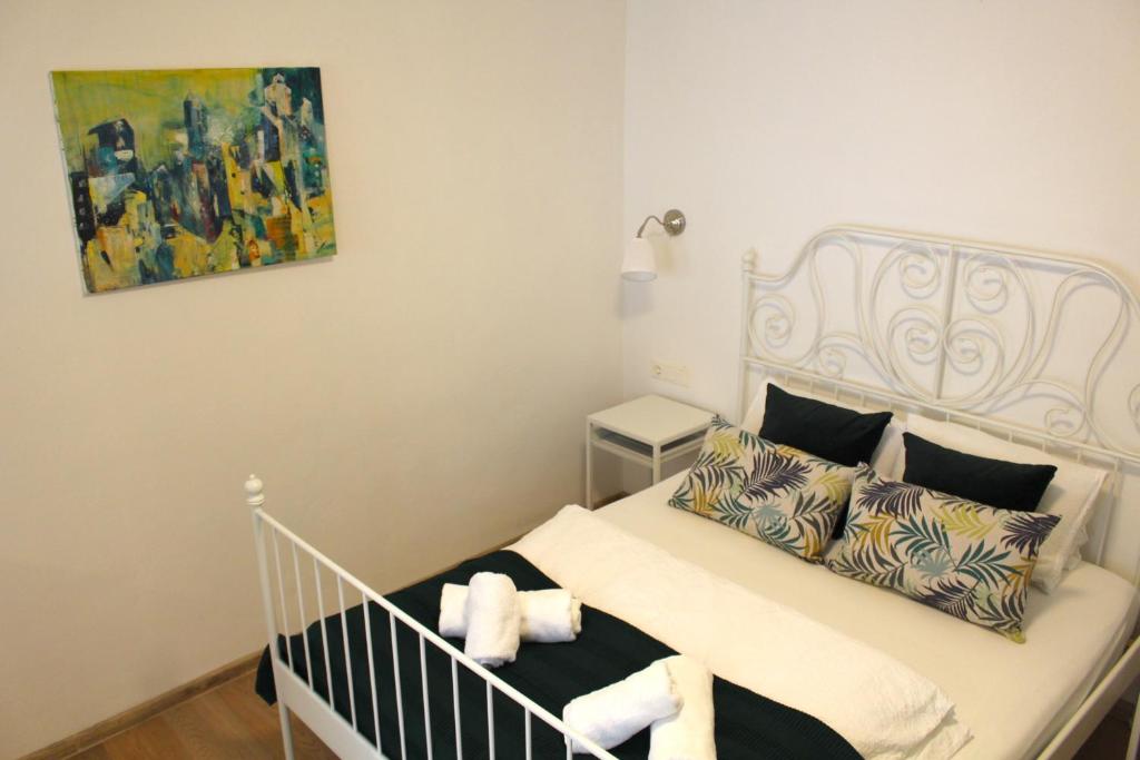 Postel nebo postele na pokoji v ubytování Ferienhaus in Langenlois