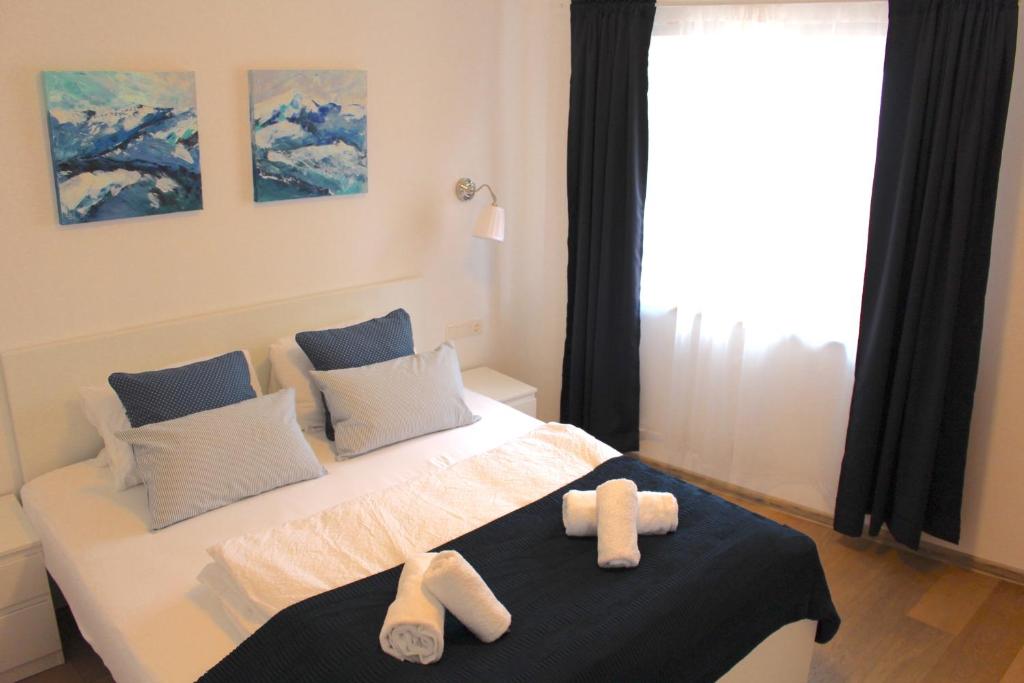 Postel nebo postele na pokoji v ubytování Ferienhaus in Langenlois
