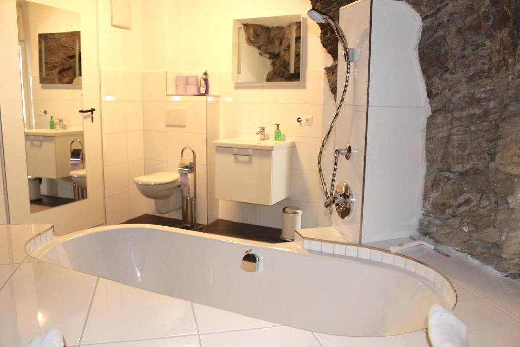 Koupelna v ubytování Ferienhaus in Langenlois