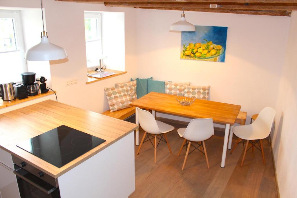 Kuchyň nebo kuchyňský kout v ubytování Ferienhaus in Langenlois