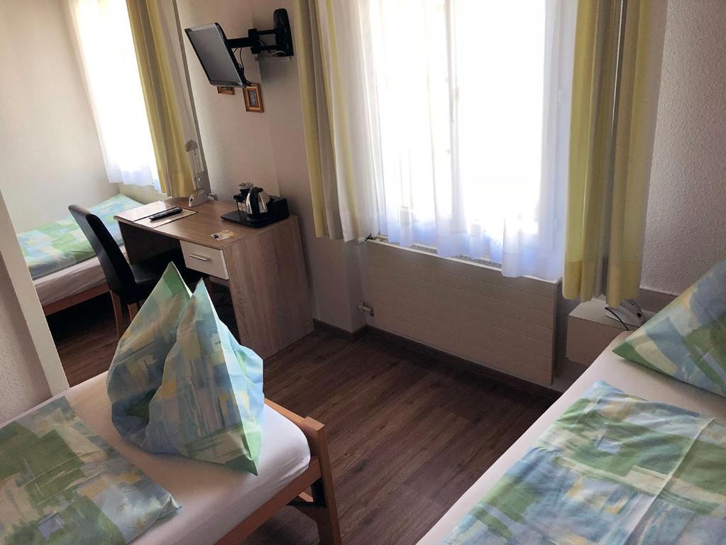 Postel nebo postele na pokoji v ubytování Post Hardermannli
