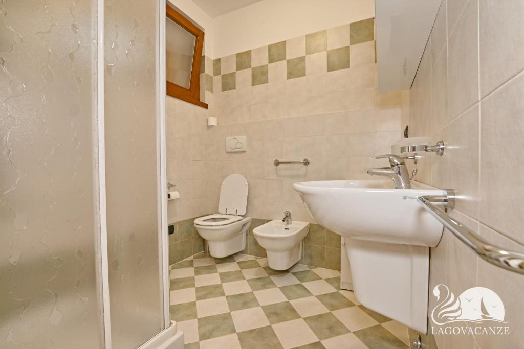 Kúpeľňa v ubytovaní Appartamento Romantica