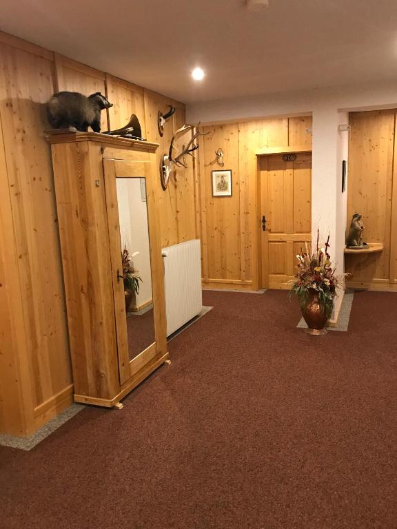 Kuchyň nebo kuchyňský kout v ubytování Gasthof zum Gamsjäger