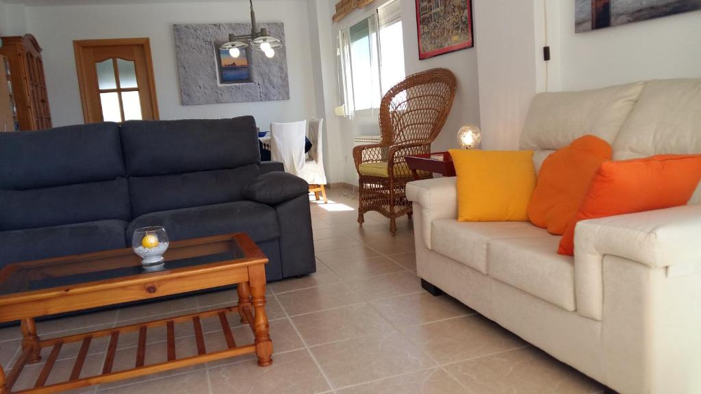 A seating area at Apart. en Calpe a 150m. de la playa