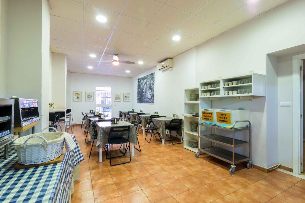 TV a/nebo společenská místnost v ubytování Hostal Jentoft