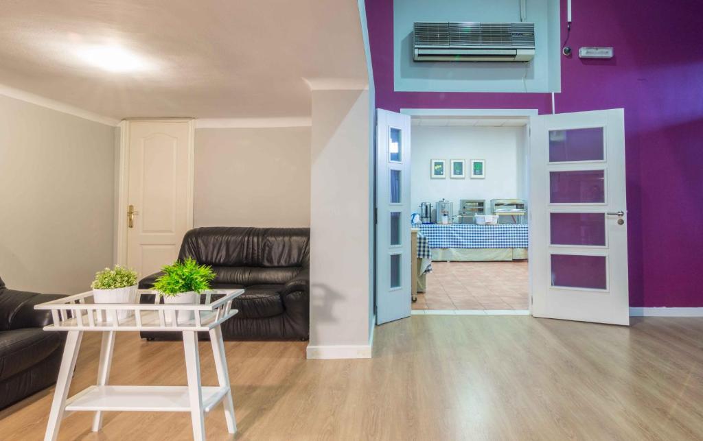 Posezení v ubytování Hostal Jentoft