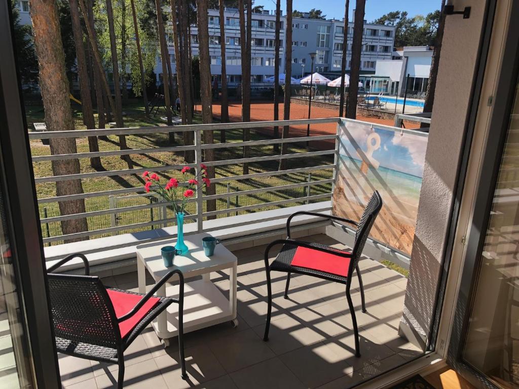 Balkón nebo terasa v ubytování Apartament Jula 1