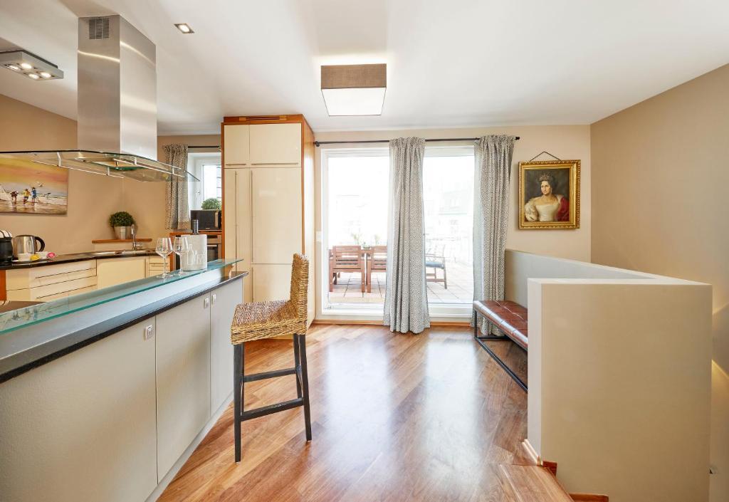 Kuchyň nebo kuchyňský kout v ubytování Vienna Penthouse 2