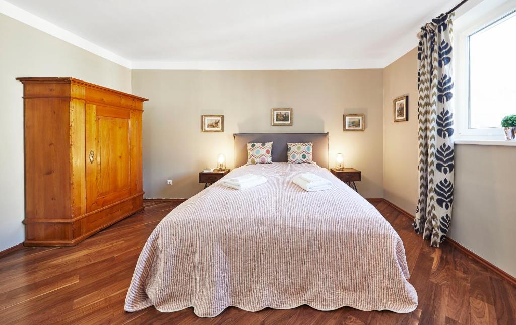 Postel nebo postele na pokoji v ubytování Vienna Penthouse 2