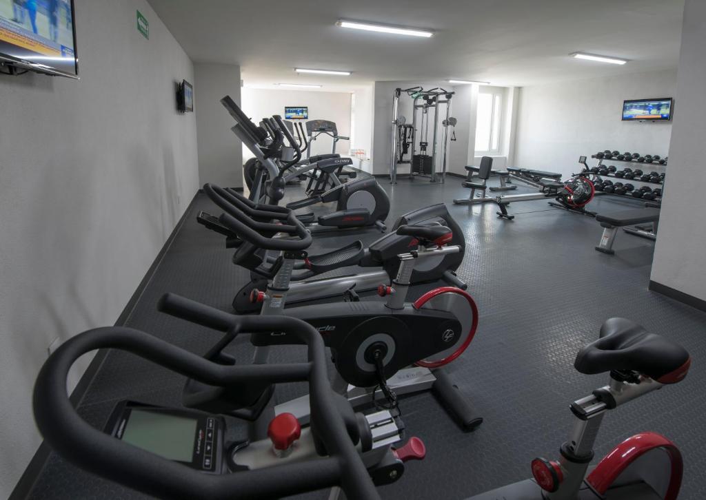 Fitness centrum a/nebo fitness zařízení v ubytování Victoria Ejecutivo
