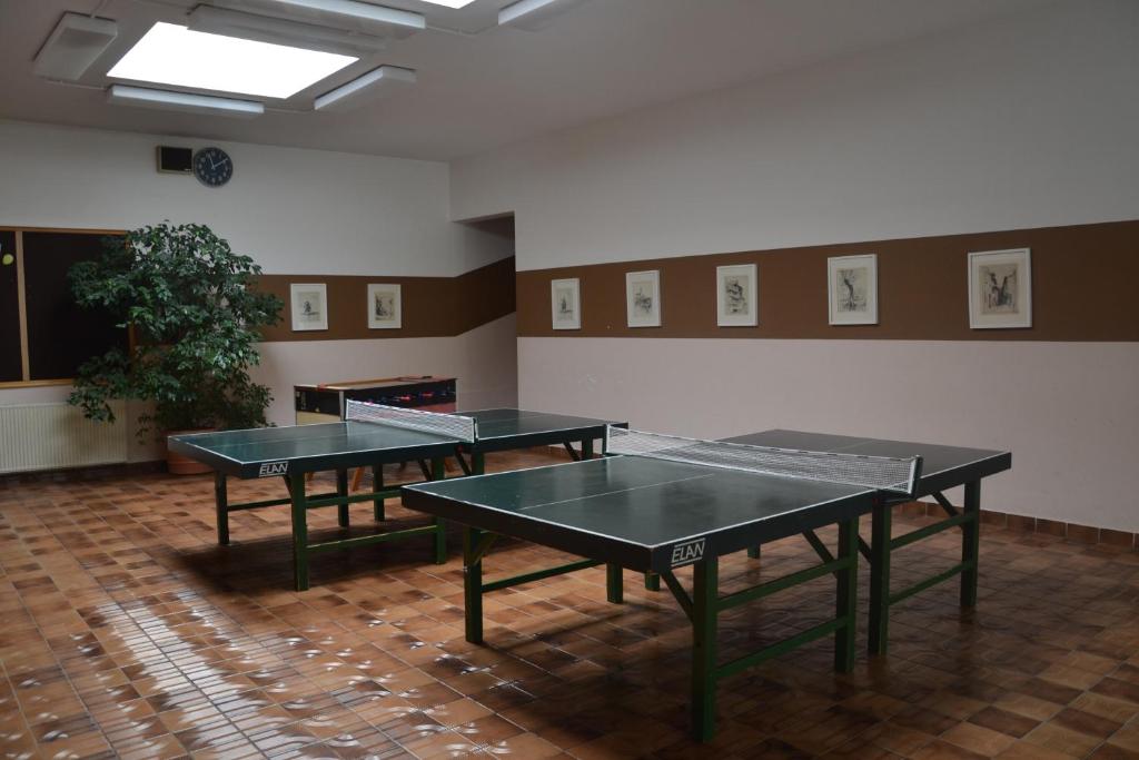 Stolní tenis v ubytování Mladinski dom - Hostel nebo okolí