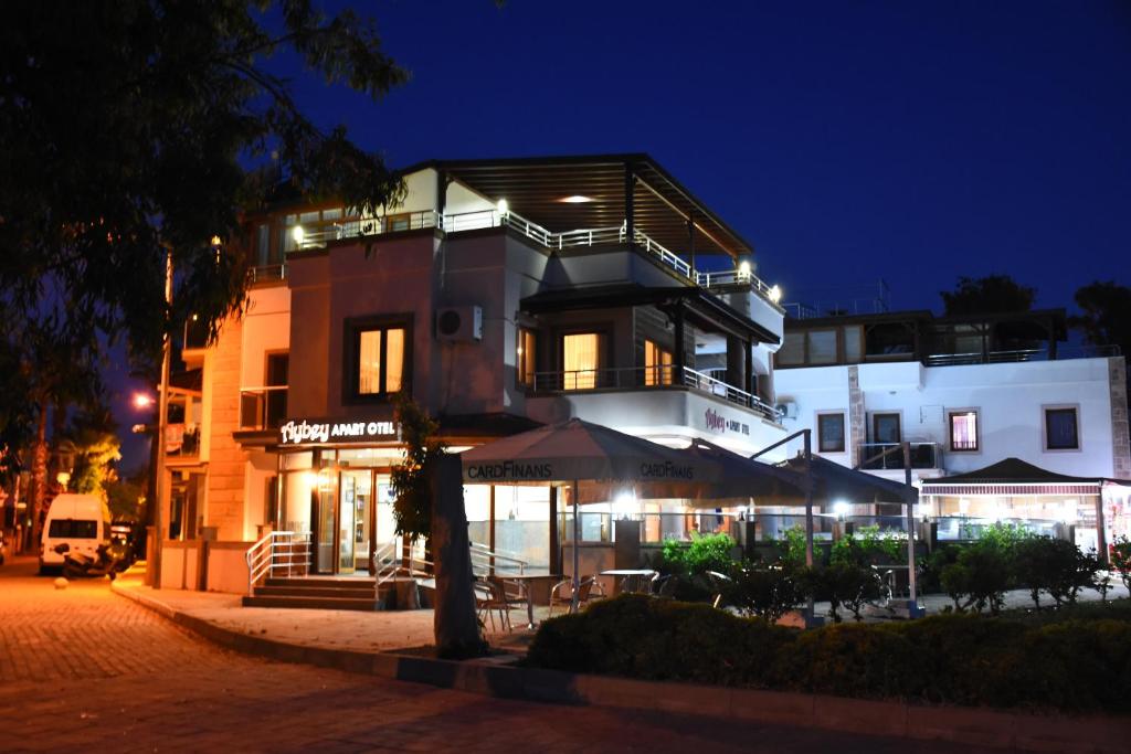 Budova, kde se aparthotel nachází