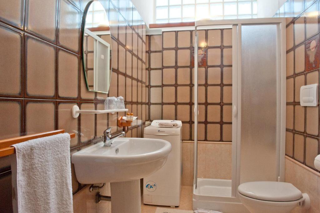 Koupelna v ubytování B&B Nova Siri