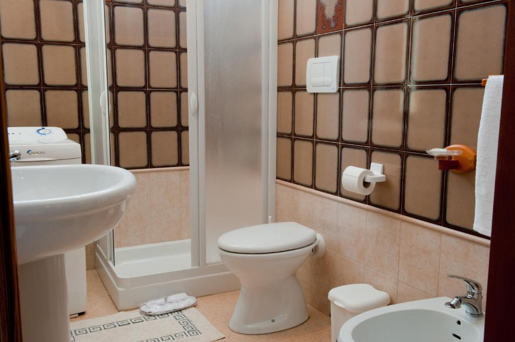 Koupelna v ubytování B&B Nova Siri