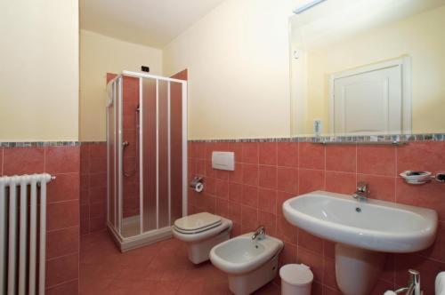Koupelna v ubytování Hotel Bellavista