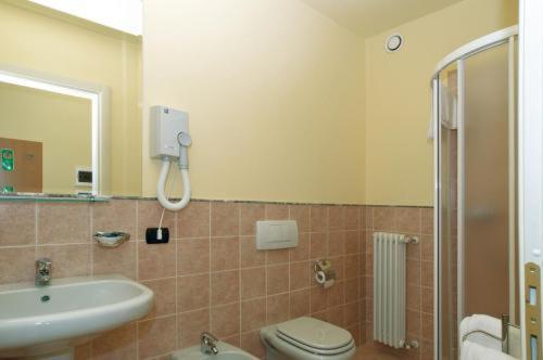Koupelna v ubytování Hotel Bellavista