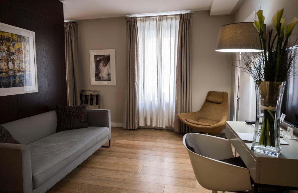 Posezení v ubytování Escalus Luxury Suites Verona