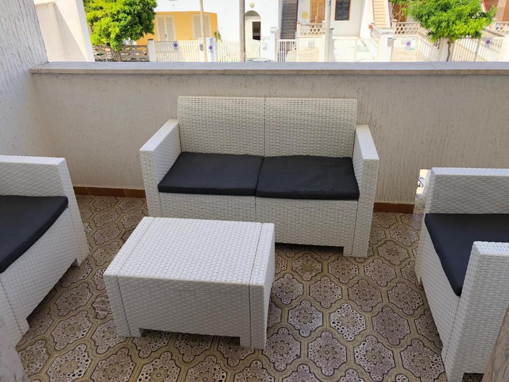 Posezení v ubytování a casa di Manu