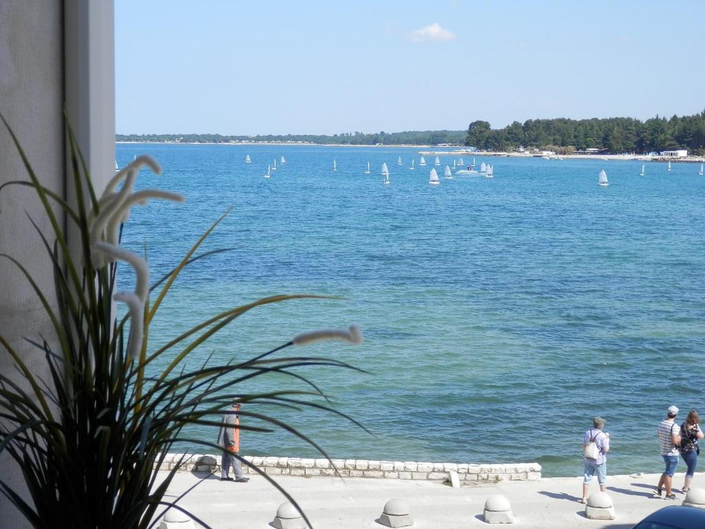 a view of a body of water with sail boats at City Center Premium Apartment in Poreč