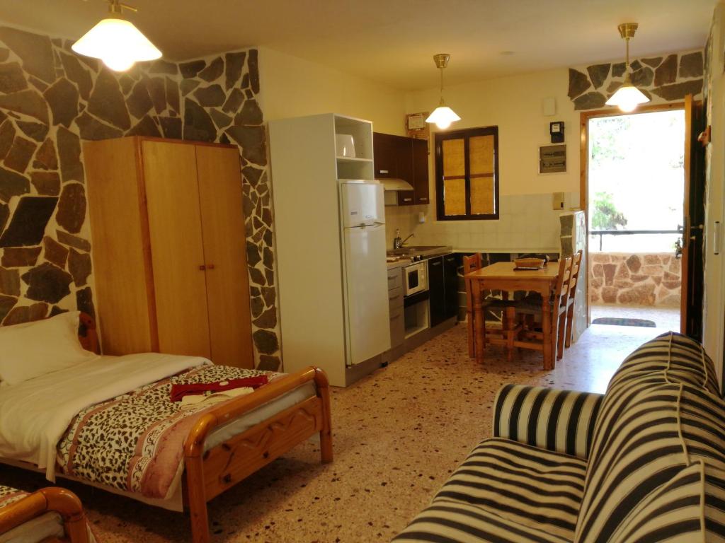 Kuchyň nebo kuchyňský kout v ubytování Apartments Zoumperi
