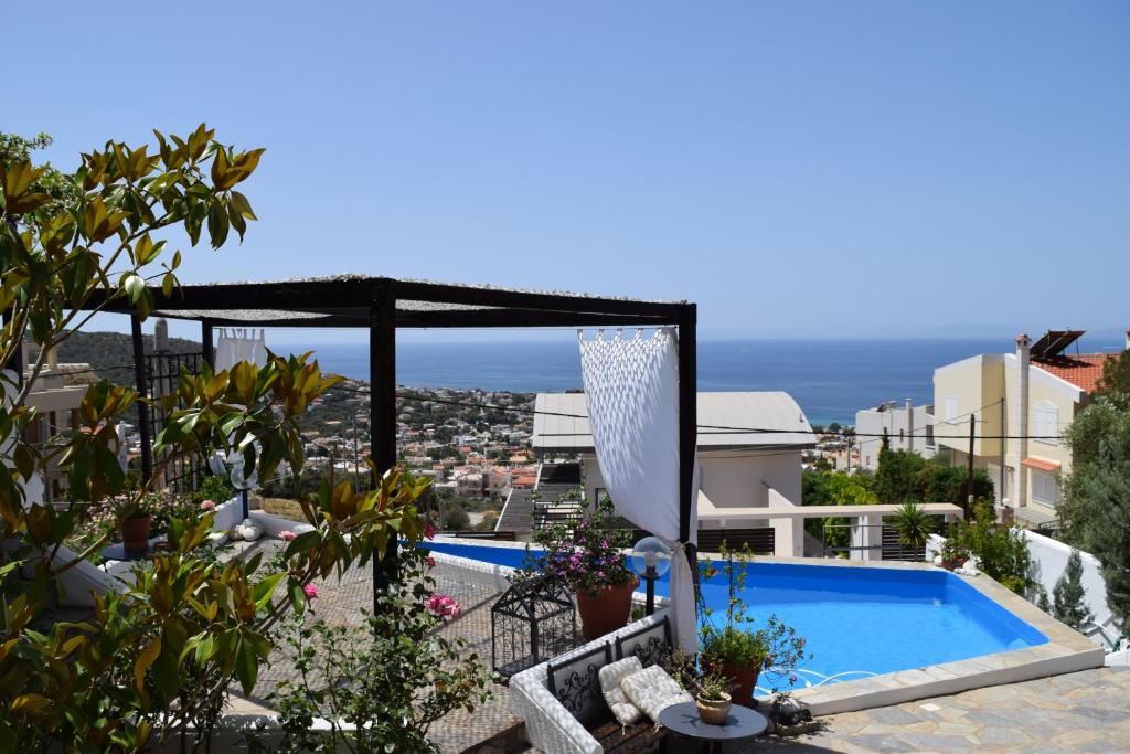 Saronida Sea View with pool