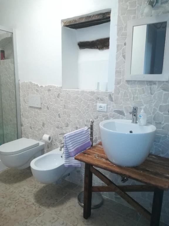 Koupelna v ubytování Pantorano rooms