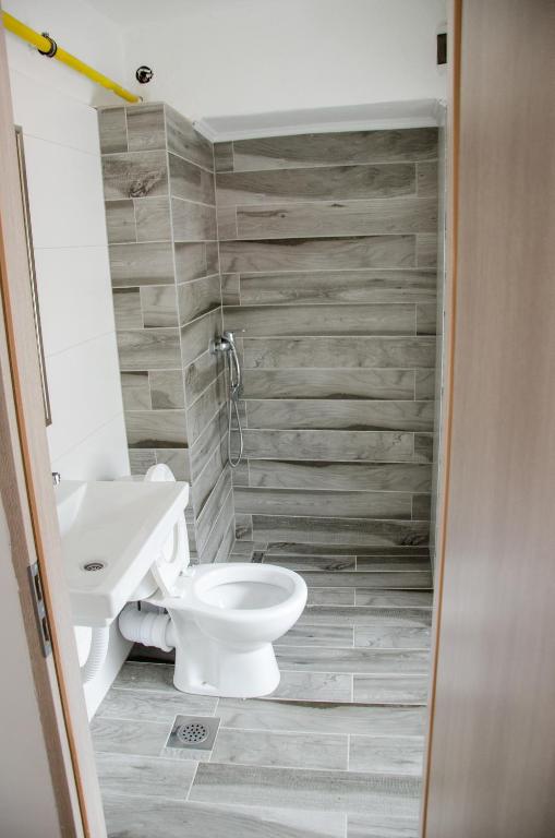 Koupelna v ubytování Guesthouse Unique